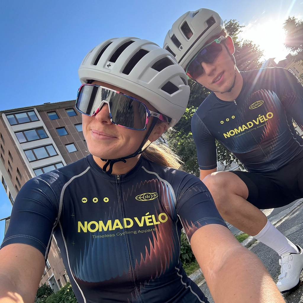 Aurora Navy Jersey – Cycling Short Sleeve Race Fit
