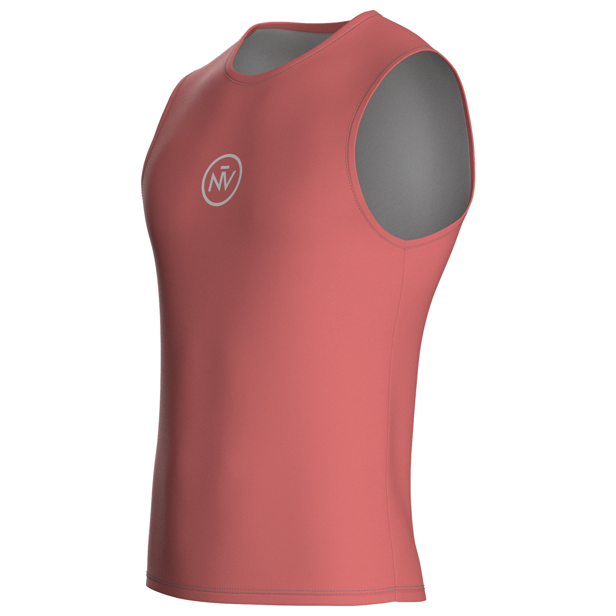 Essential Orange Base Layer – Cycling Sleeveless Slim Fit Lightweight