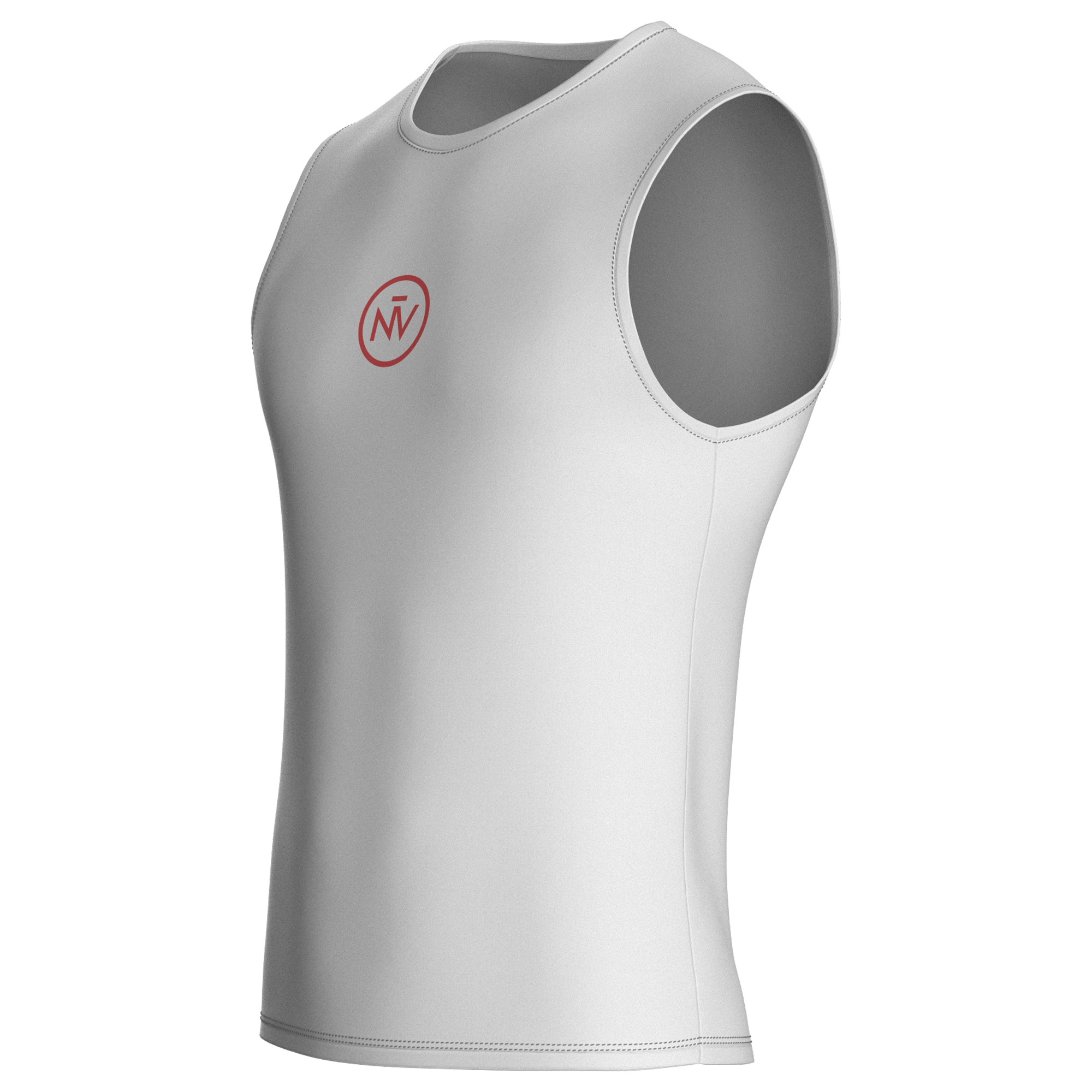 Essential White Base Layer – Cycling Sleeveless Slim Fit Lightweight