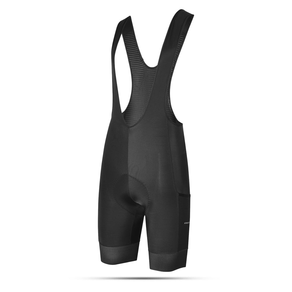 Cycling Black Cargo Shorts – Padded Multi-Pocket Storage Performance | Nomad Vélo