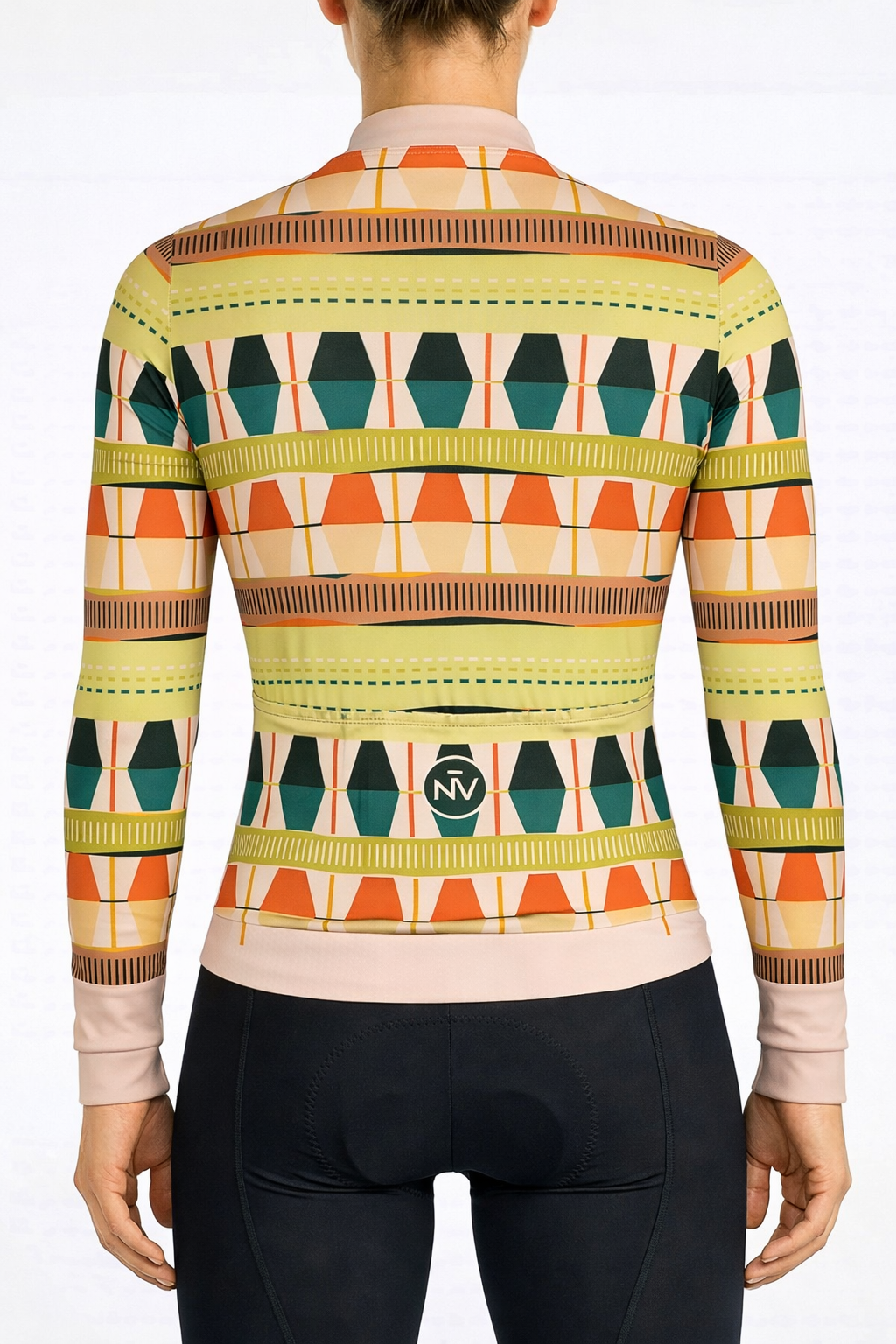 Cycling Savanna Long Sleeve Jersey – Aero Fit Earthy Landscape Design Outdoor | Nomad Vélo