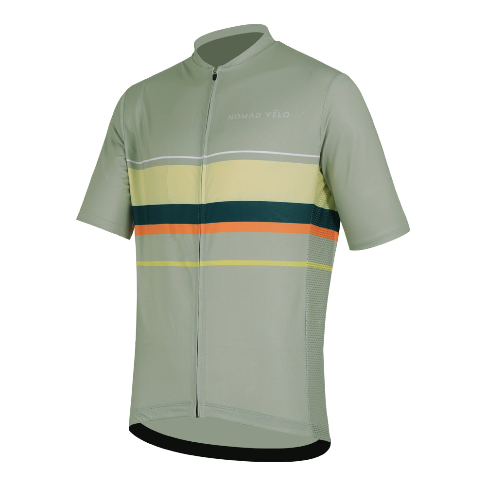 Cycling Green Classic Jersey – Short Sleeve Race Slim Fit Aero Comfort | Nomad Vélo