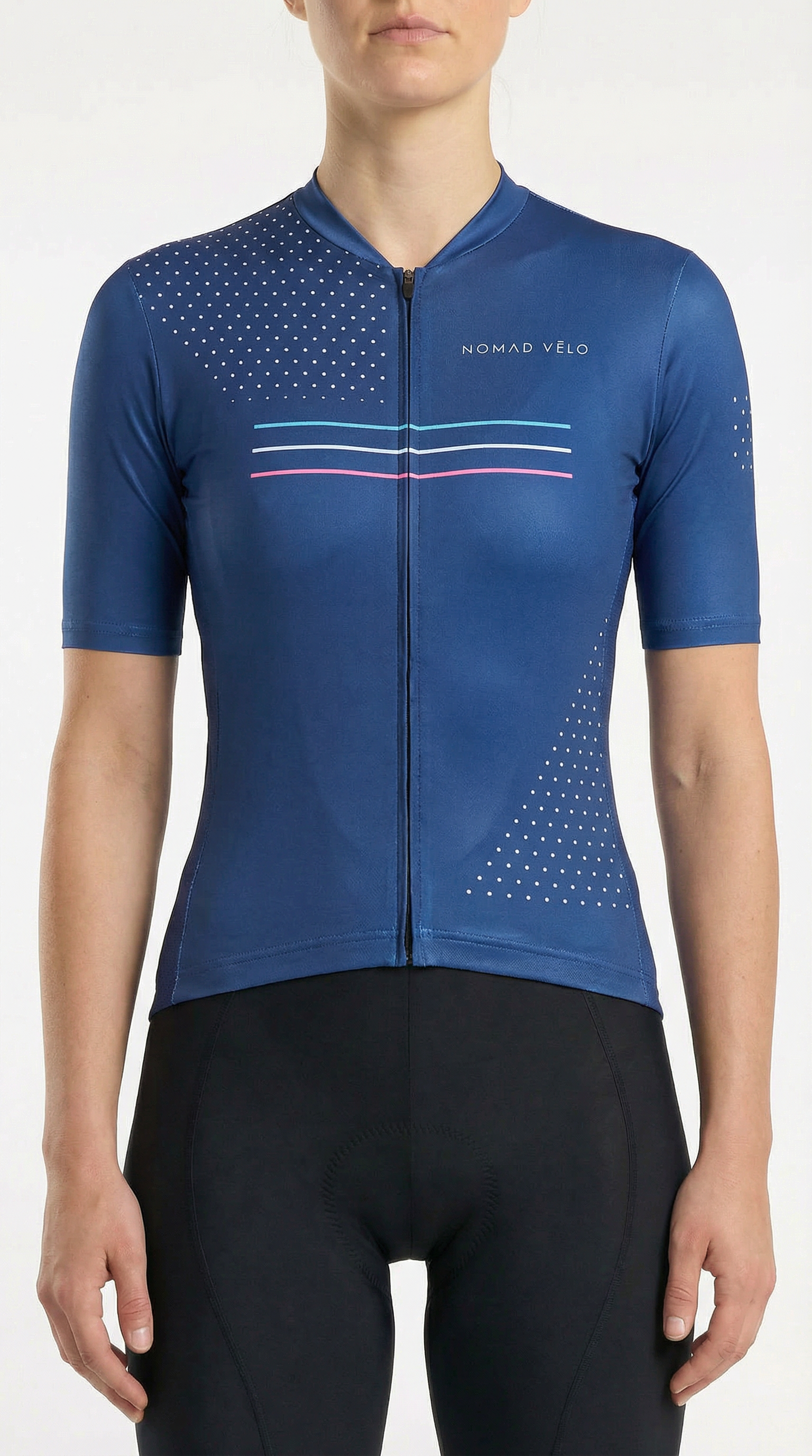 Cycling Navy Blue League Jersey – Aero Fit for Speed and Comfort | Nomad Vélo