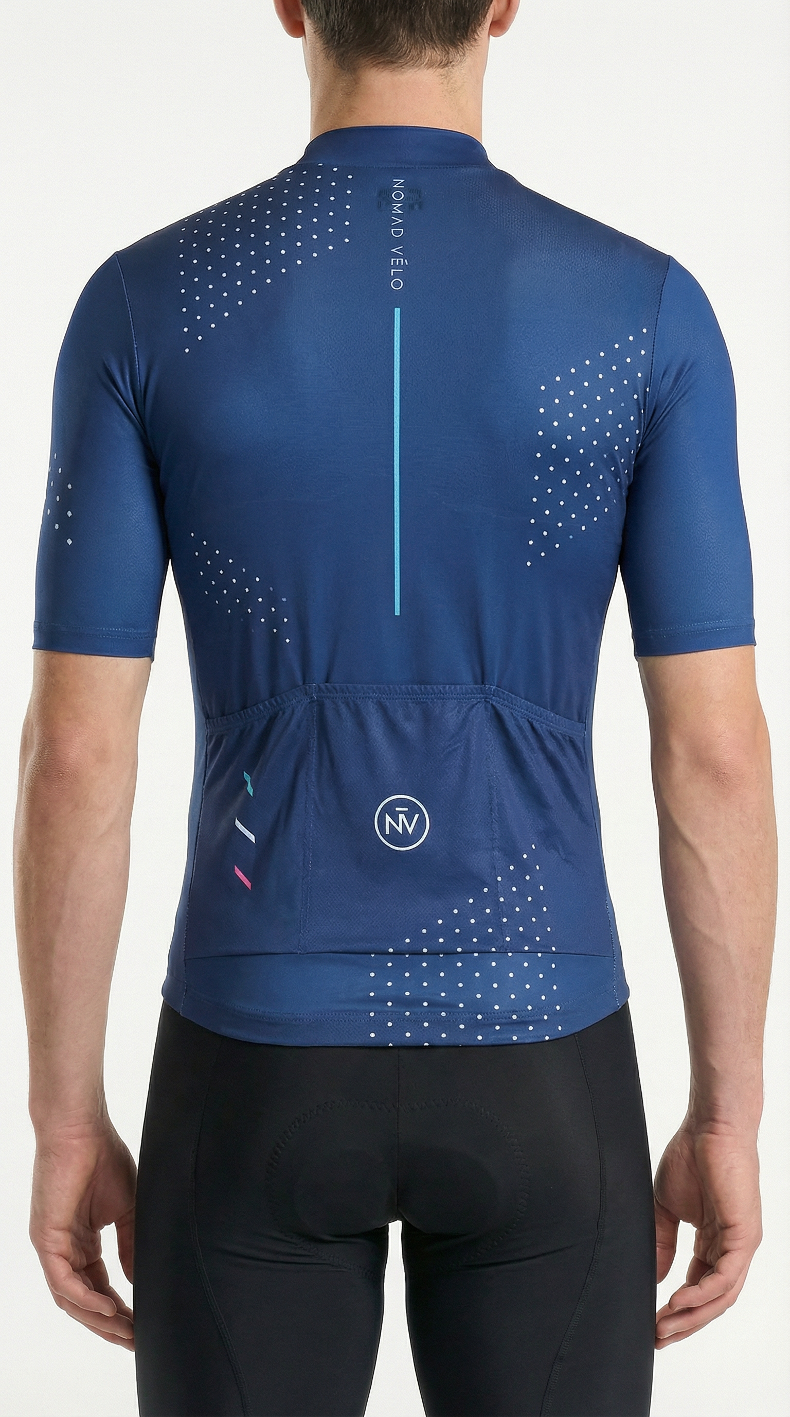 Cycling Navy Blue League Jersey – Aero Fit for Speed and Comfort | Nomad Vélo