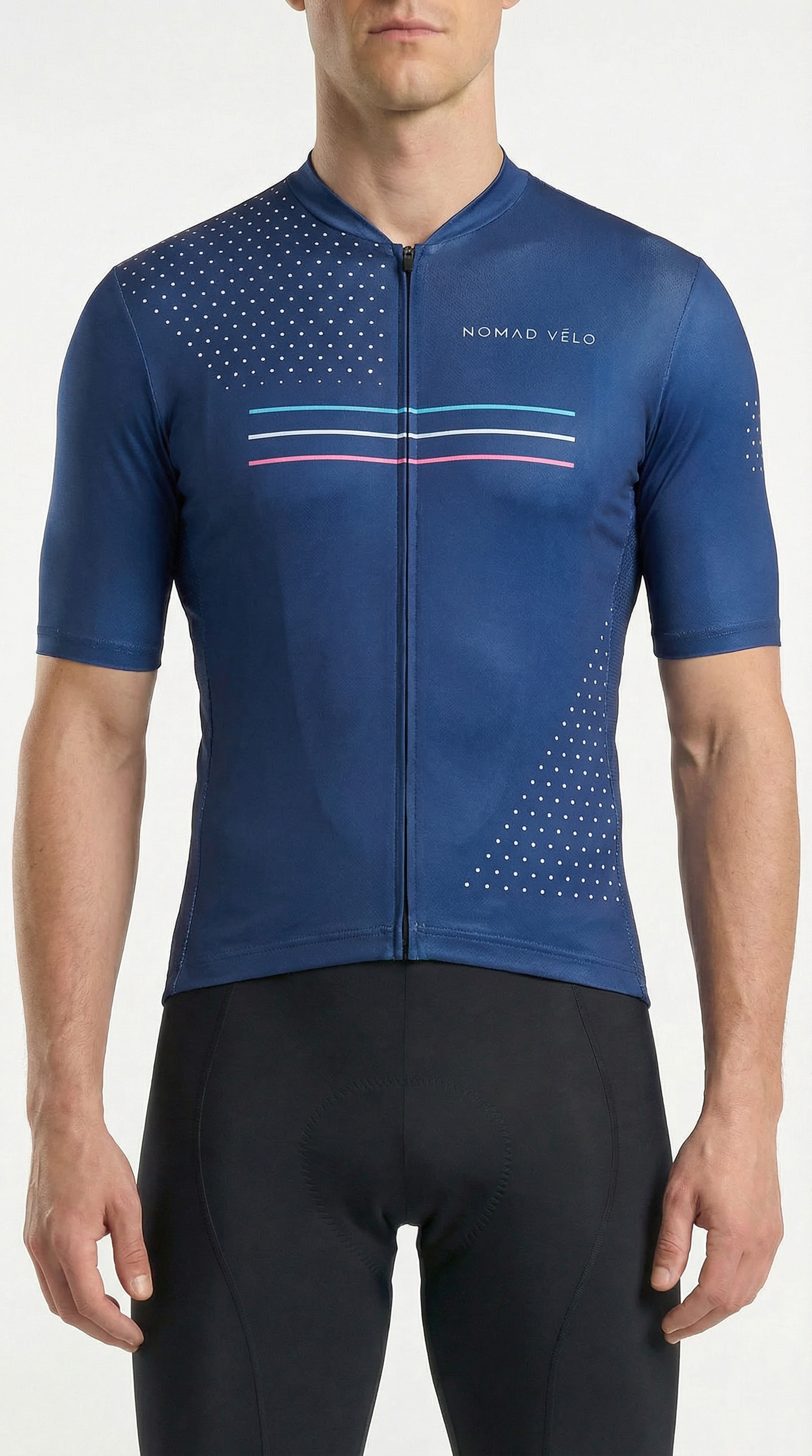 Cycling Navy Blue League Jersey – Aero Fit for Speed and Comfort | Nomad Vélo