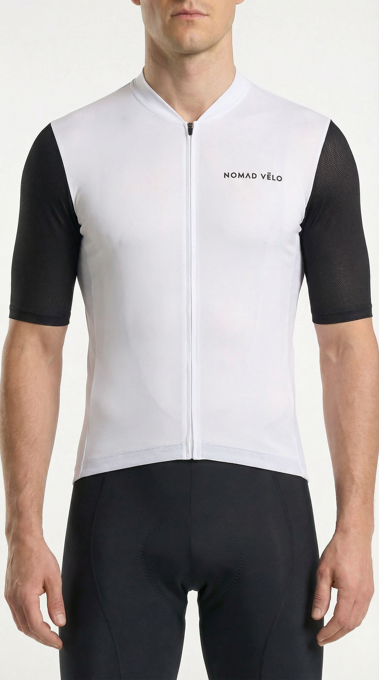 Cycling Panda Black White Jersey – Minimalist Aero Cut for Long Distance Rides | Nomad Vélo