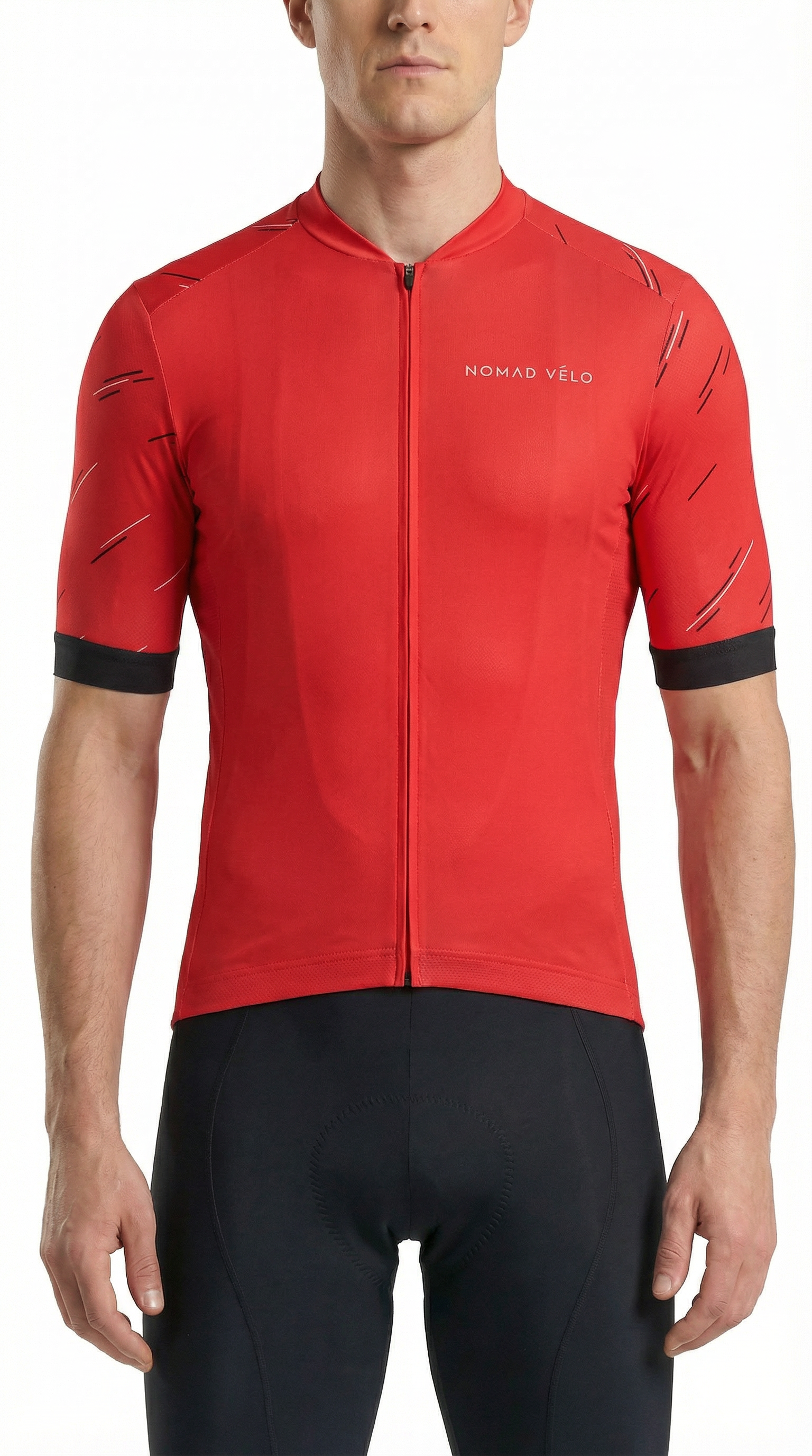 Cycling Vermilion Bright Orange Jersey – Aero Fit for Summer Training Rides | Nomad Vélo