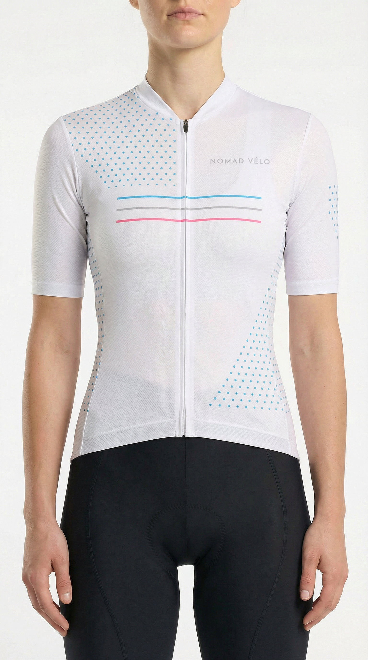 Cycling White League Jersey – Performance Aero Fit for Road and Race Days | Nomad Vélo