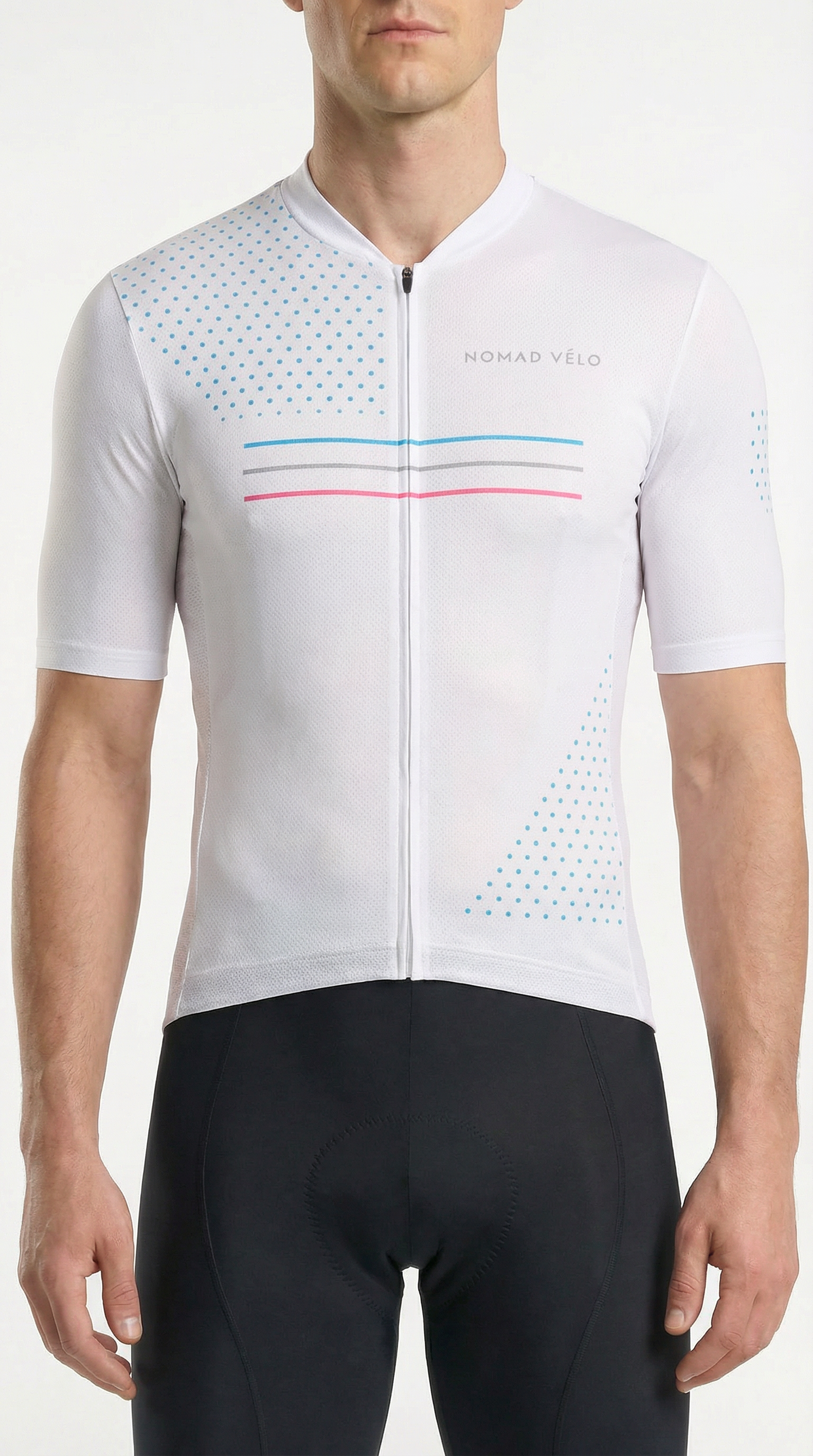 Cycling White League Jersey – Performance Aero Fit for Road and Race Days | Nomad Vélo