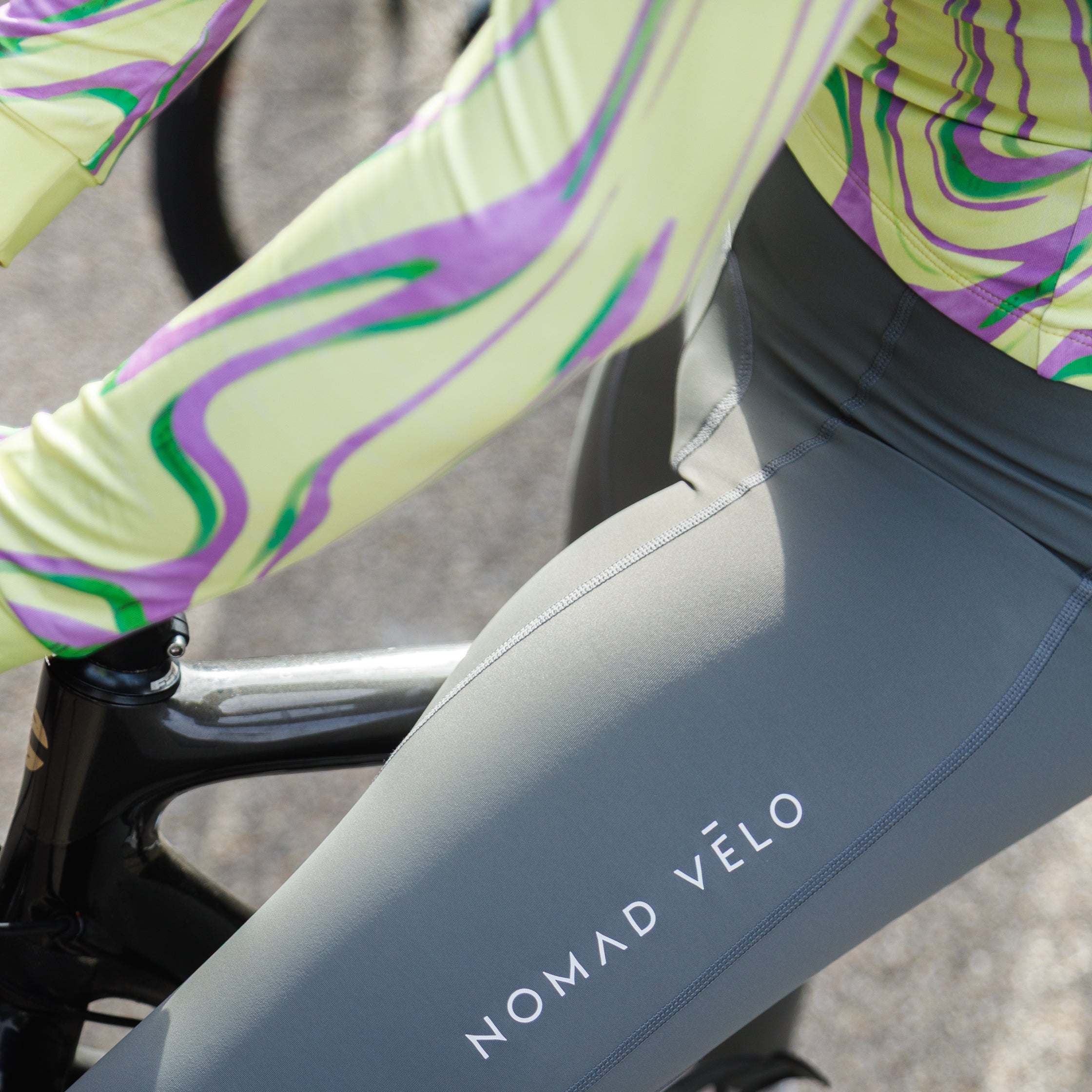 Cycling Yellow Neon Ember Jersey – Long Sleeve Aero Race Fit High Visibility | Nomad Vélo