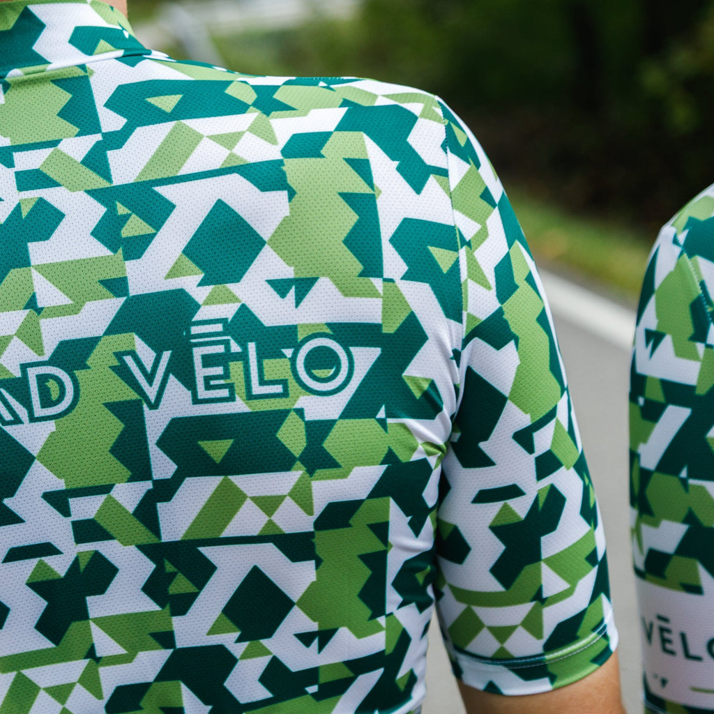 Green Сamouflage Aero Cycling Jersey - Сamouflage Jersey