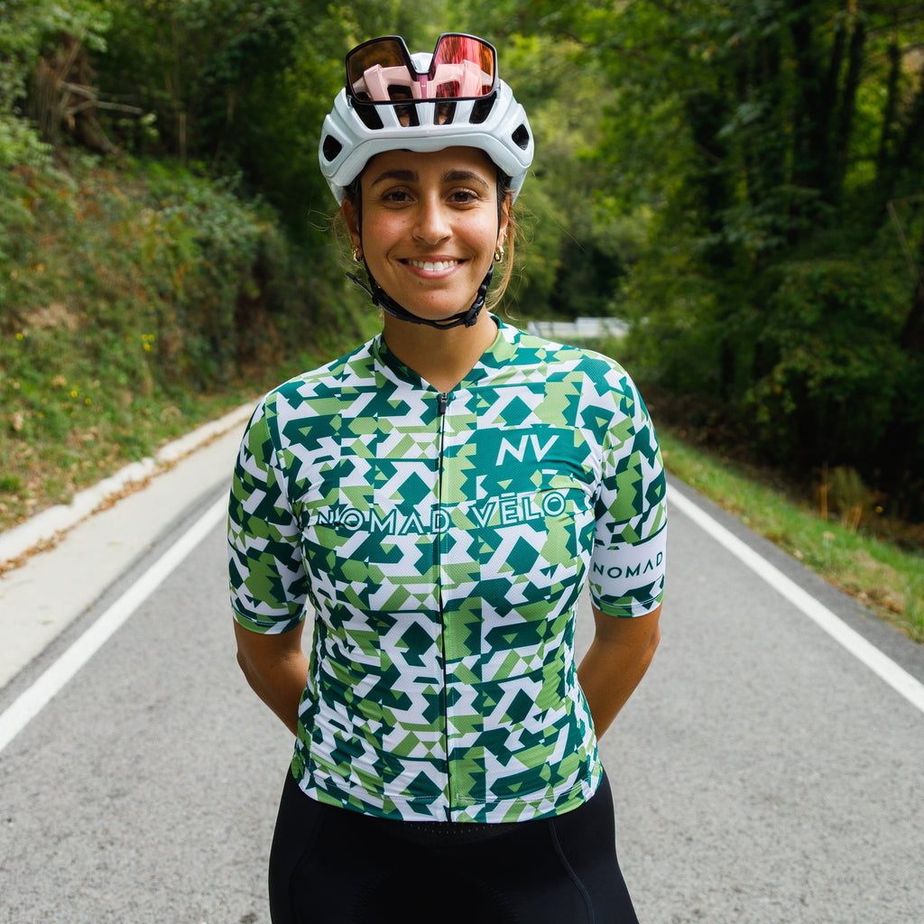 Green Сamouflage Aero Cycling Jersey - Сamouflage Jersey