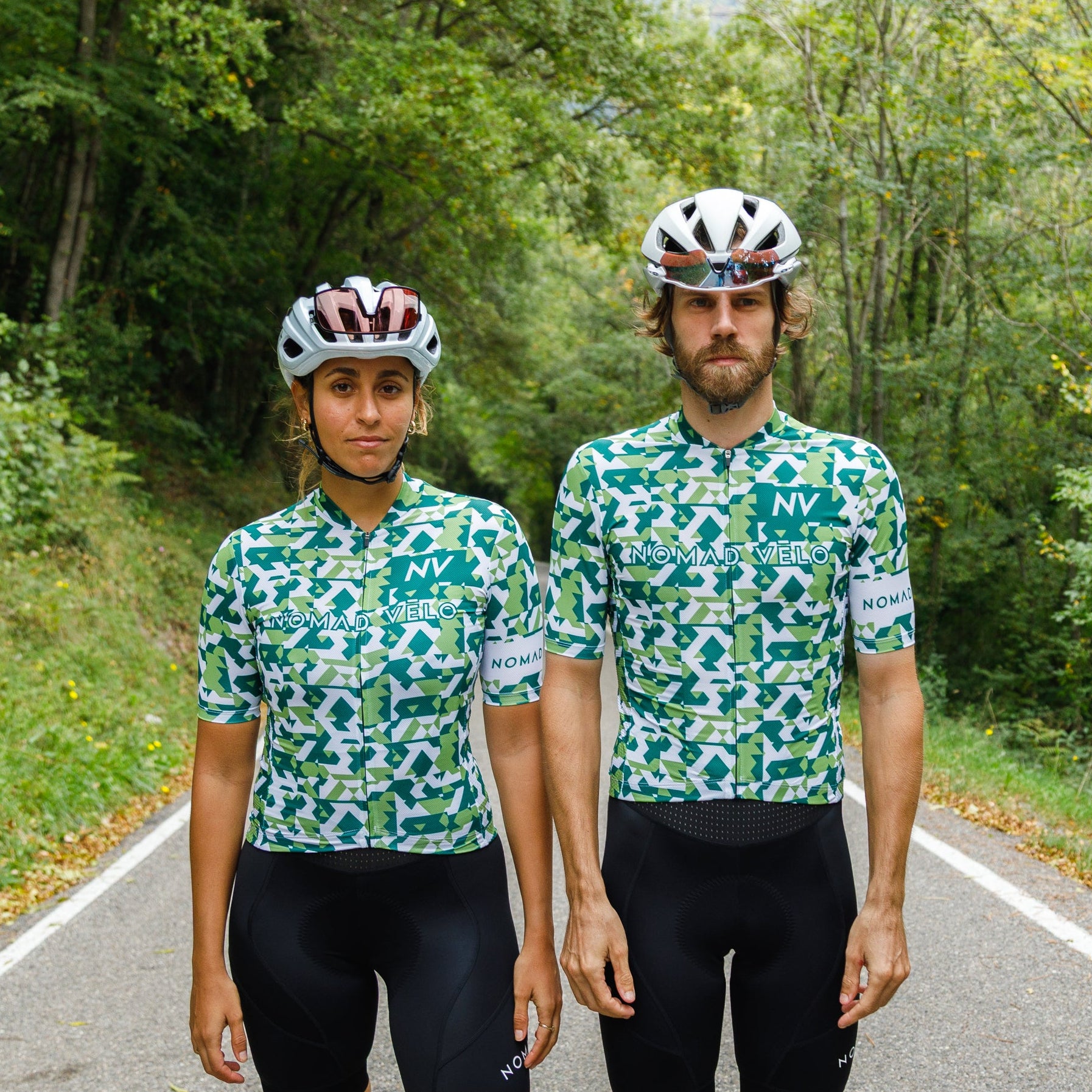 Green Сamouflage Aero Cycling Jersey - Сamouflage Jersey