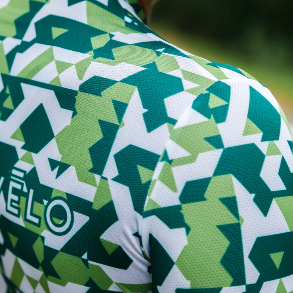Green Сamouflage Aero Cycling Jersey - Сamouflage Jersey