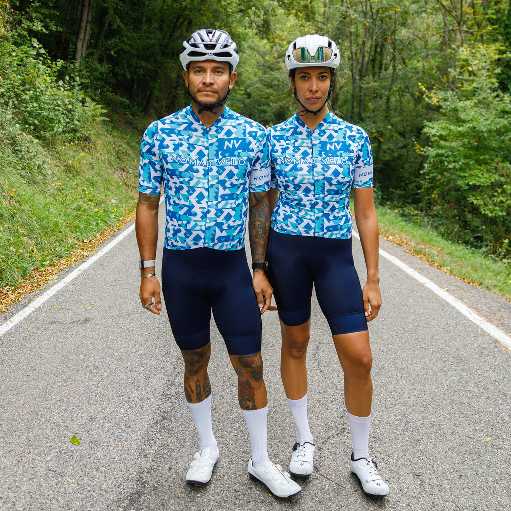 Blue Сamouflage Aero Cycling Jersey - Сamouflage Jersey