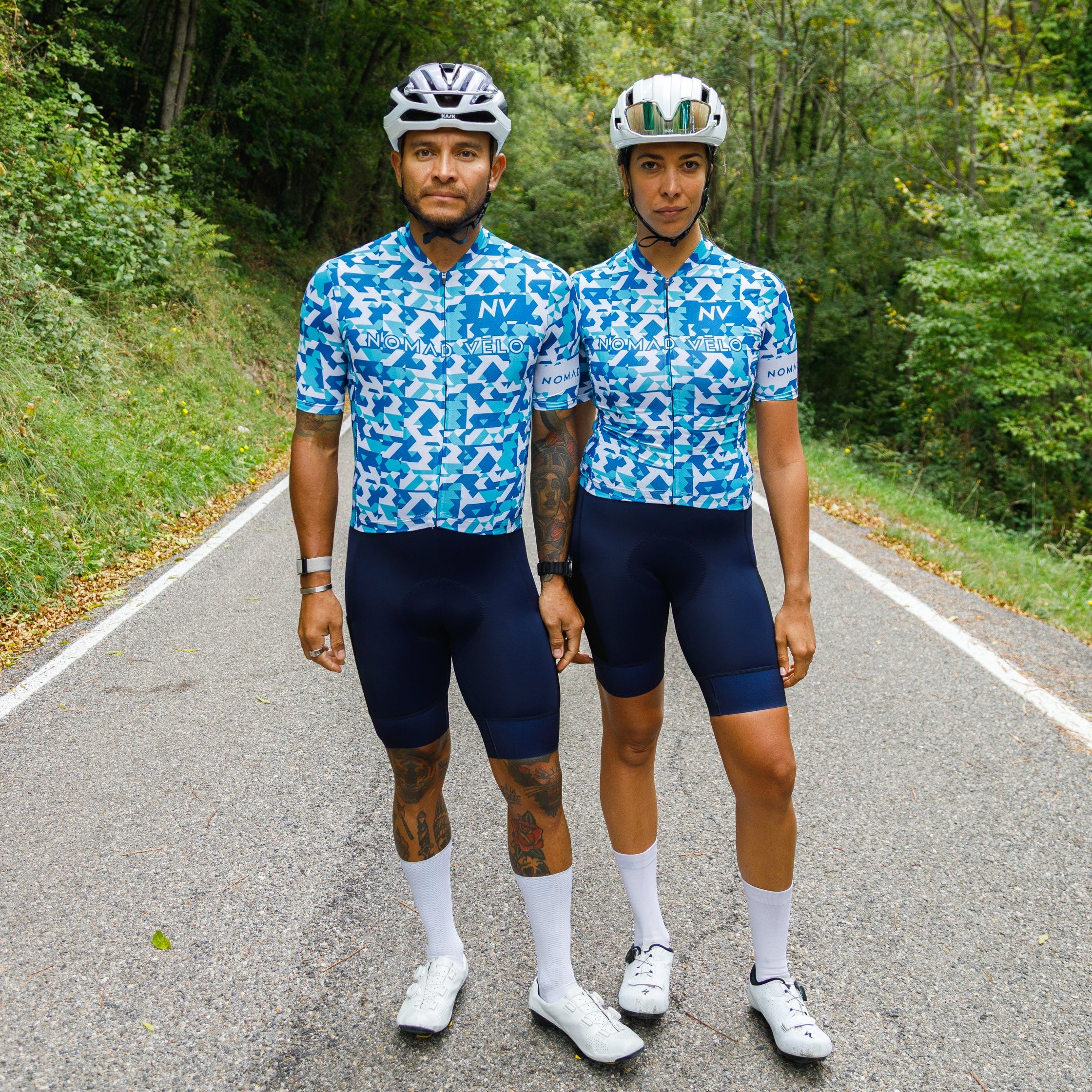 Blue Сamouflage Aero Cycling Jersey - Сamouflage Jersey