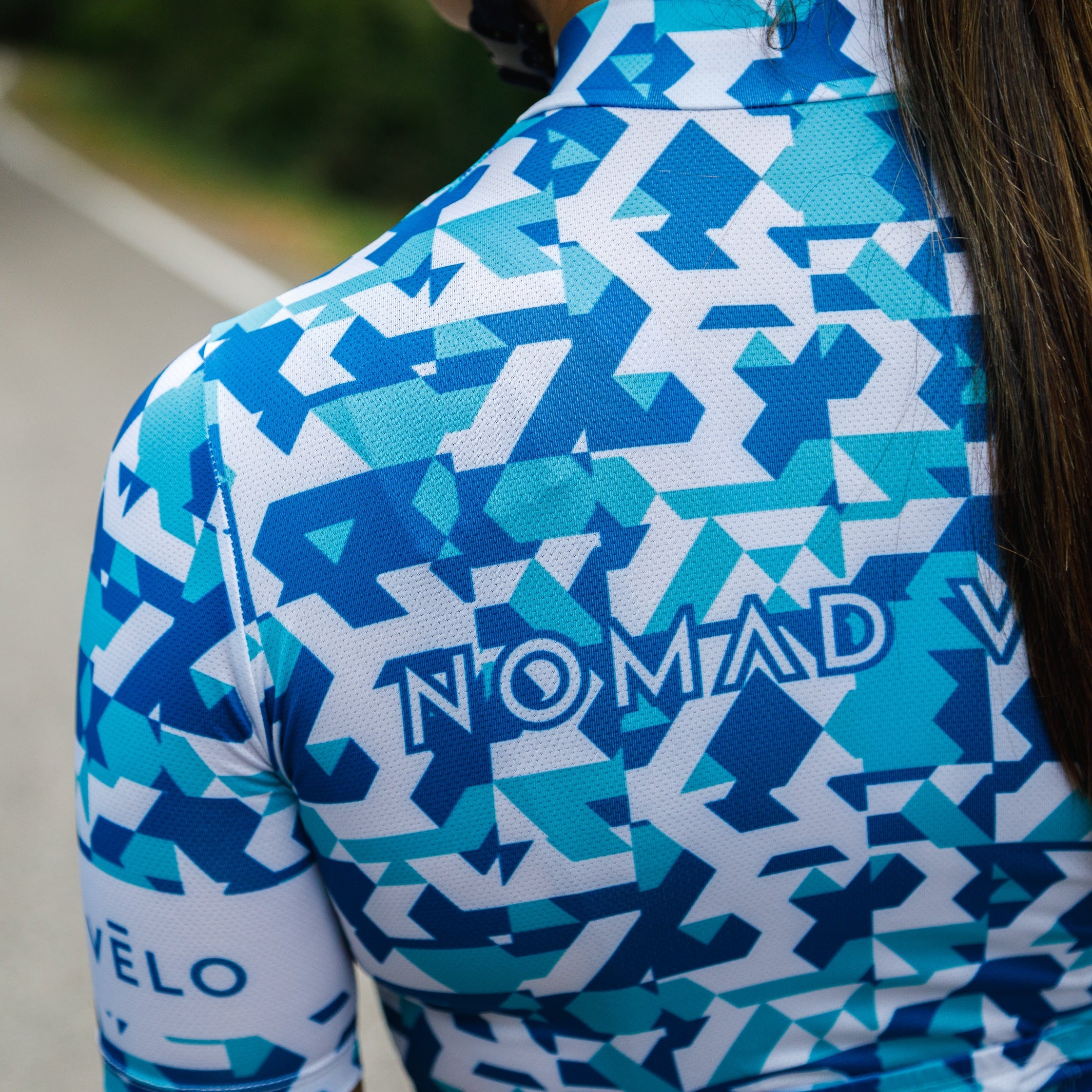 Blue Сamouflage Aero Cycling Jersey - Сamouflage Jersey