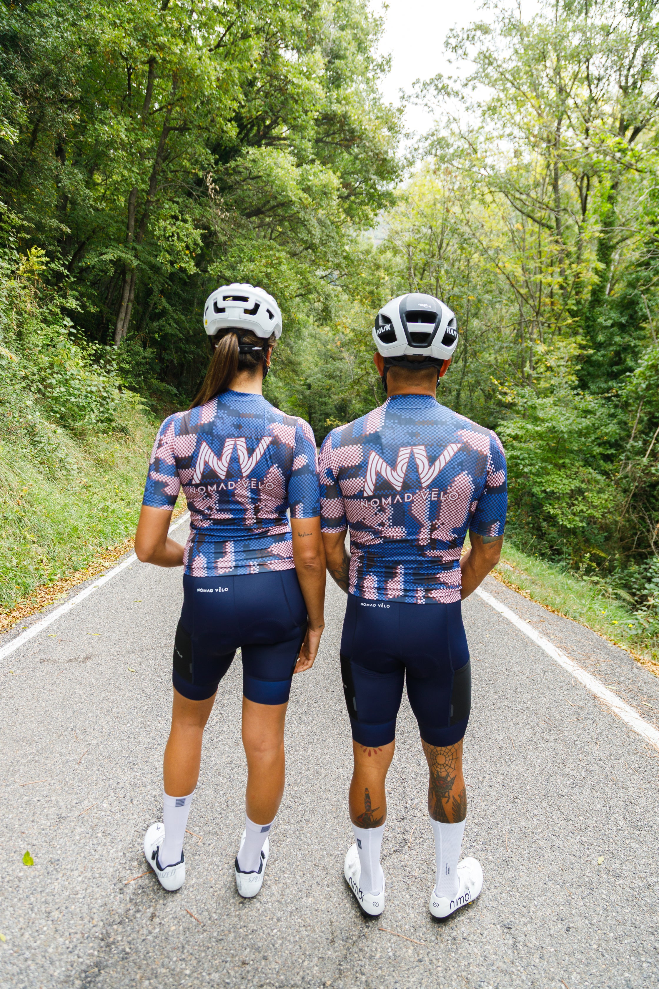 Cycling Blue Pro Jersey – Short Sleeve Race Slim Fit Techwave Aero Pattern | Nomad Vélo