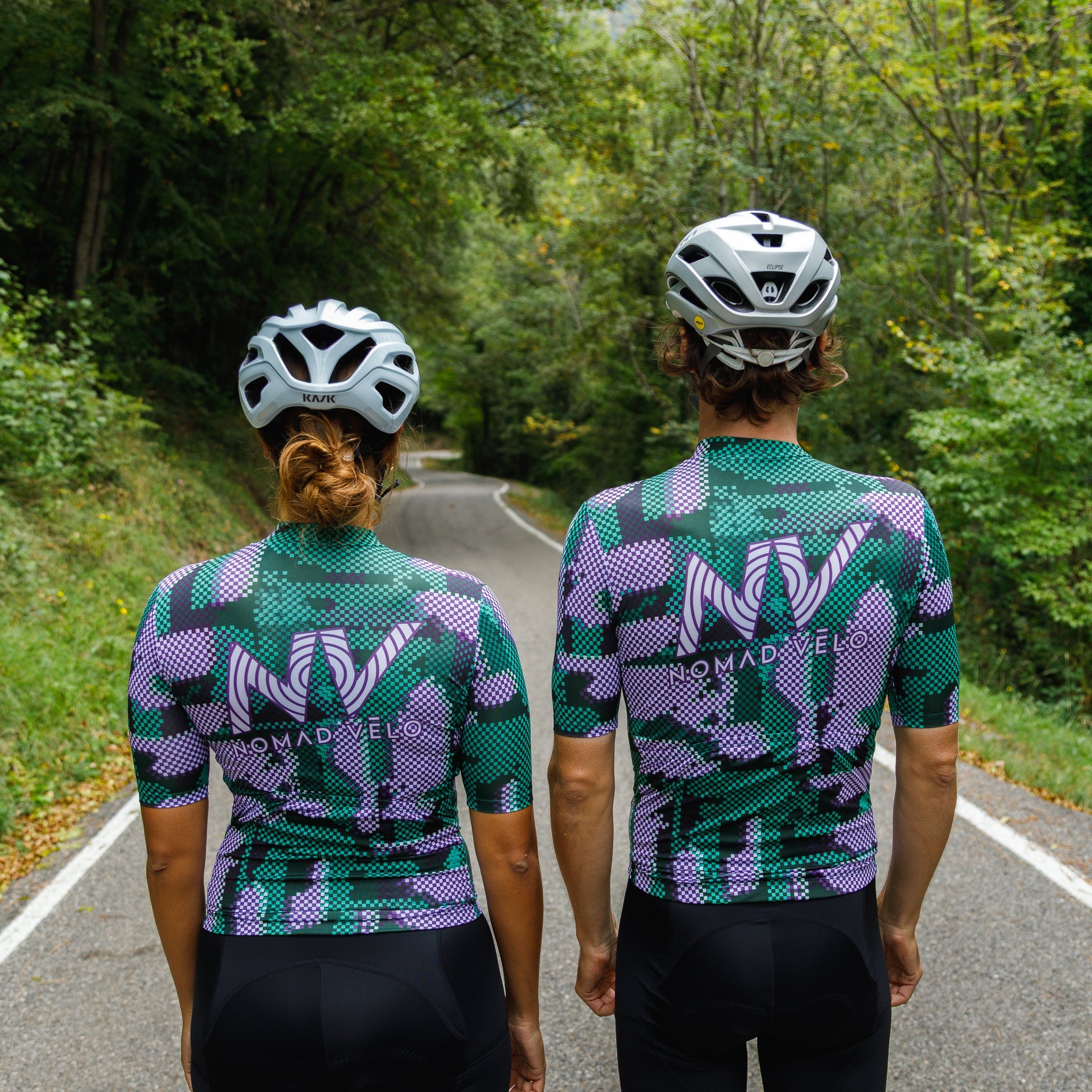 Cycling Green Pro Jersey – Short Sleeve Race Slim Fit Techwave Aero Pattern | Nomad Vélo