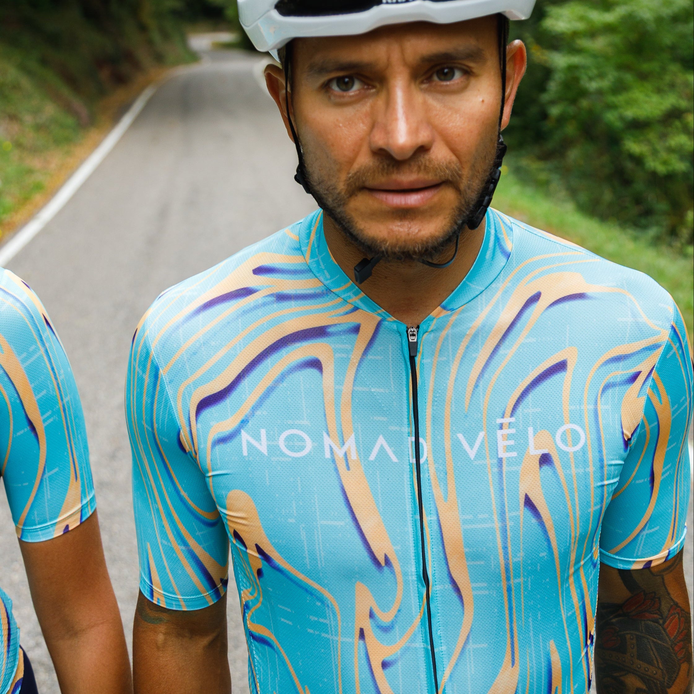 Cycling Green Yellow Pro Jersey – Short Sleeve Race Slim Fit Neon Ember | Nomad Vélo