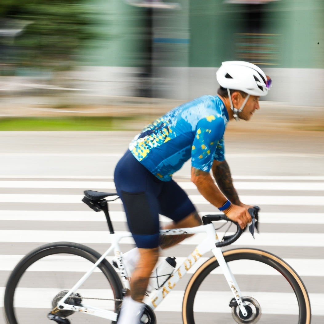 Cycling Navy Blue Bib Shorts – Padded Race-Ready Performance