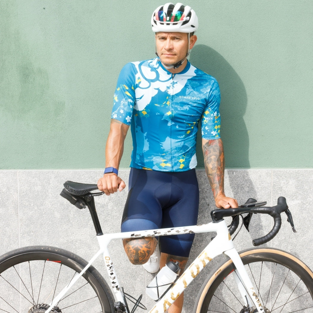 Cycling Navy Blue Bib Shorts – Padded Race-Ready Performance