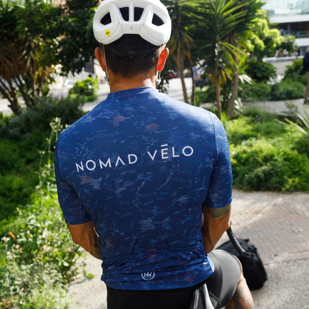 Cycling Ocean Blue Jersey – Short Sleeve Aero Fit Summer Road Performance | Nomad Vélo