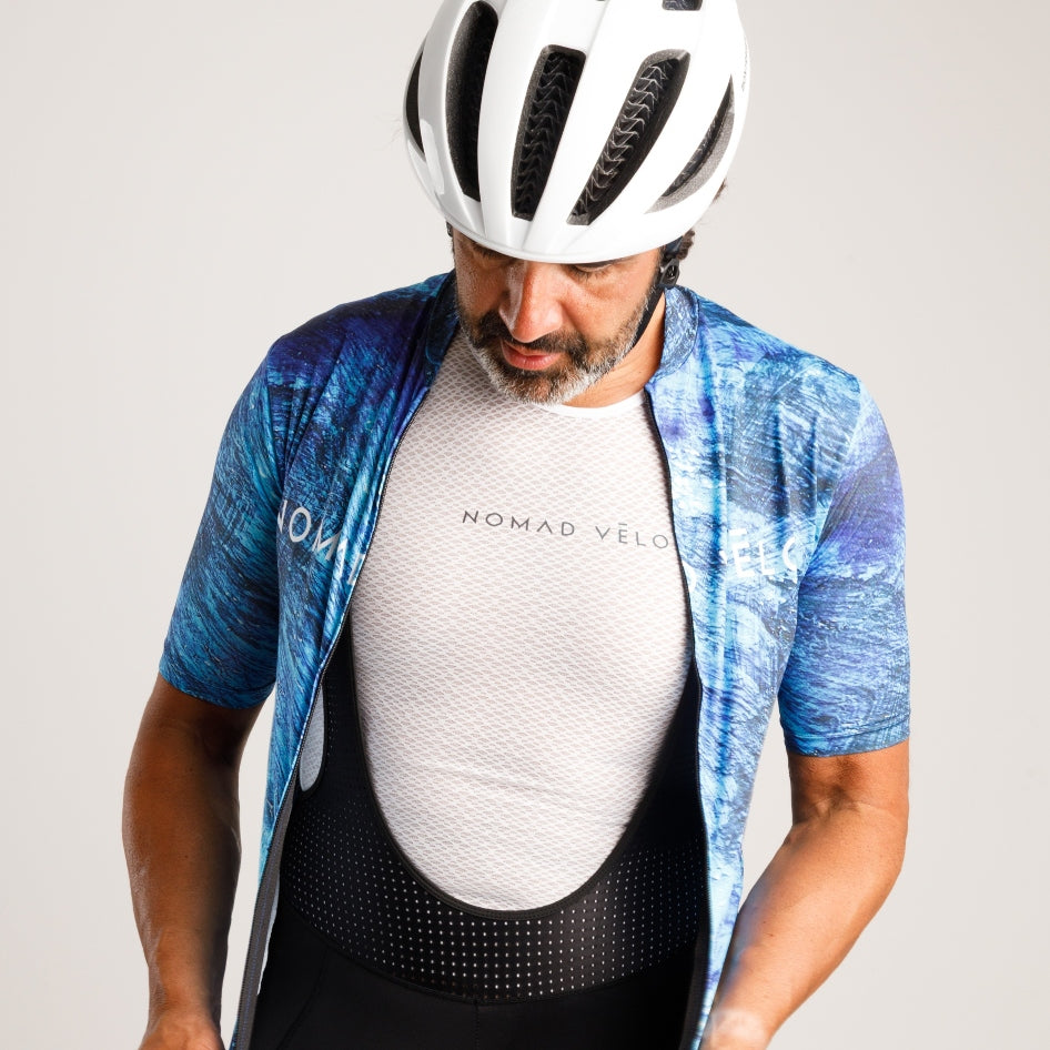 Cycling White Base Layer – Lightweight Breathable Summer Performance Underlayer | Nomad Vélo