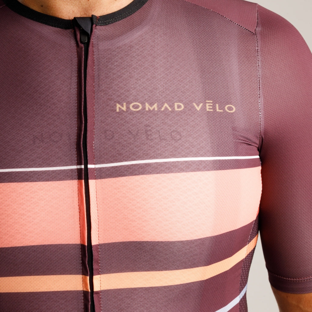 Maroon Classic Fit Cycling Jersey for Long Rides – Classic Jersey Maroon