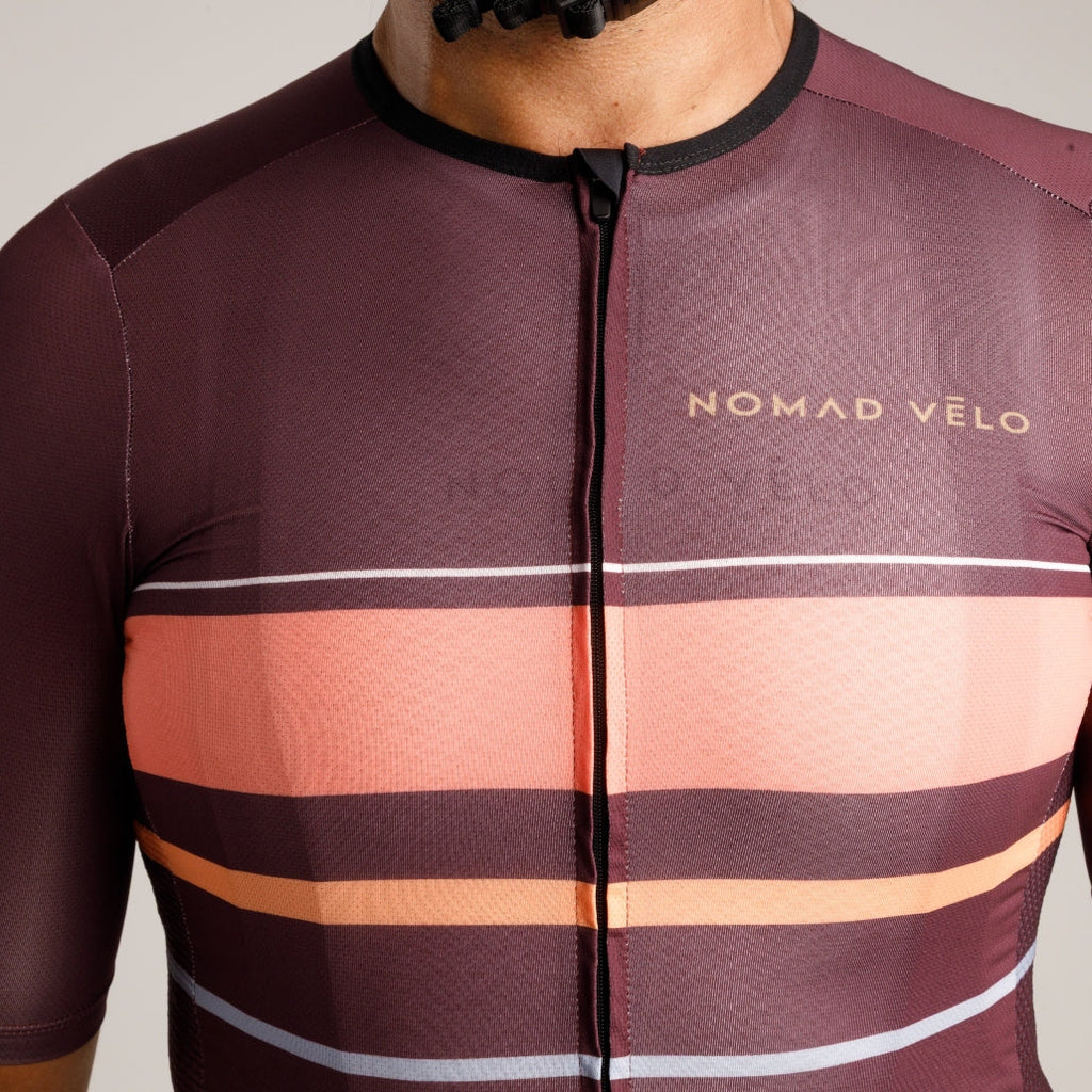 Maroon Classic Fit Cycling Jersey for Long Rides – Classic Jersey Maroon
