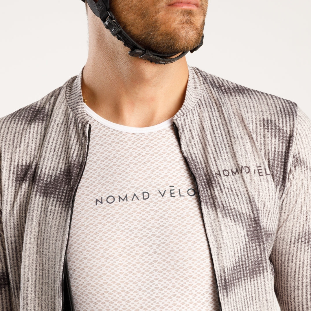 Cycling White Base Layer – Lightweight Breathable Summer Performance Underlayer | Nomad Vélo