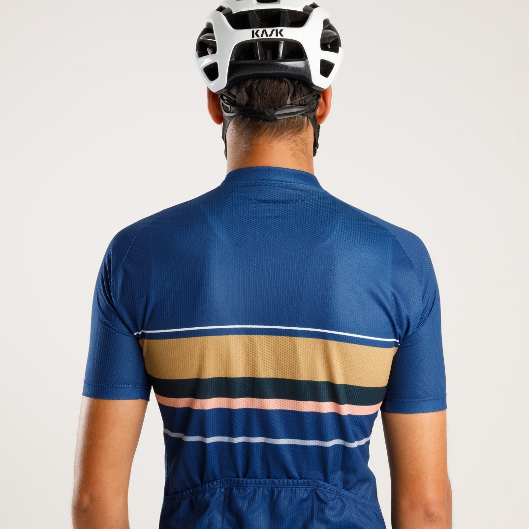 Classic Aero Road Jersey with Timeless Look – Classic Jersey Blue