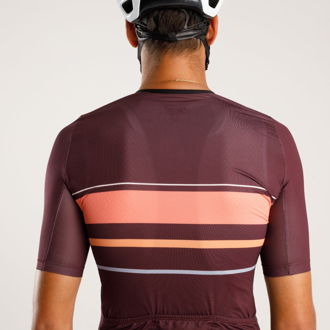 Maroon Classic Fit Cycling Jersey for Long Rides – Classic Jersey Maroon