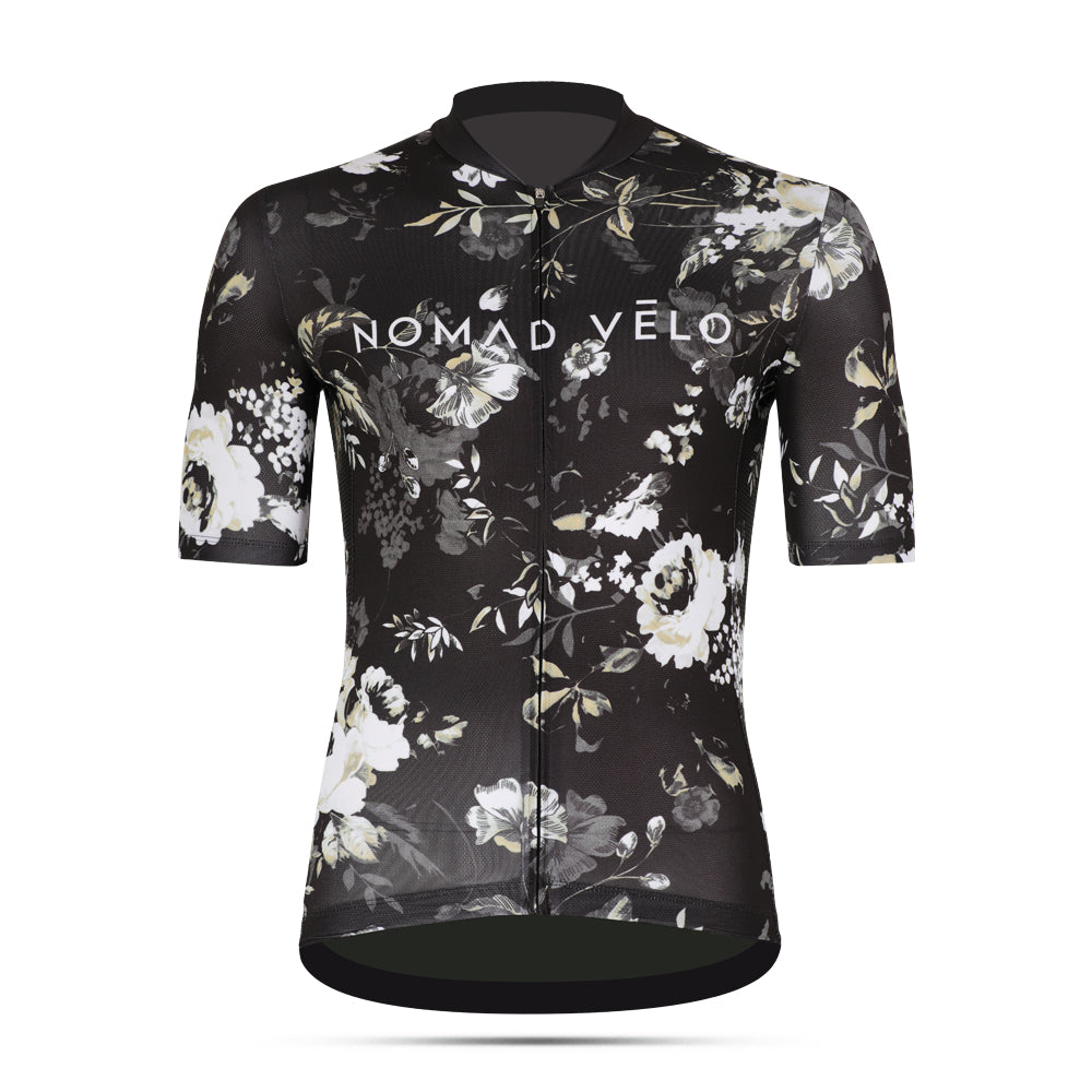 Cycling Dark Spring Jersey – Short Sleeve Aero Fit Training Performance | Nomad Vélo
