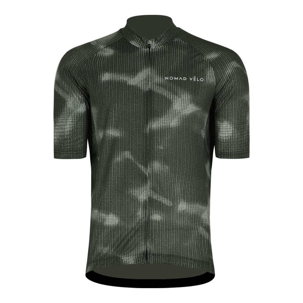 Cycling Fog Jersey – Short Sleeve Sleek Aero Fit Toned Design Road Riding | Nomad Vélo
