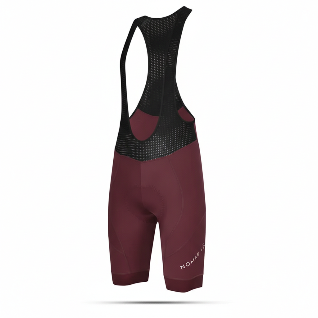 Nomad Bib Shorts Burgundy