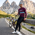 Meridian Aubergine Jersey – Cycling Long Sleeve Race Fit