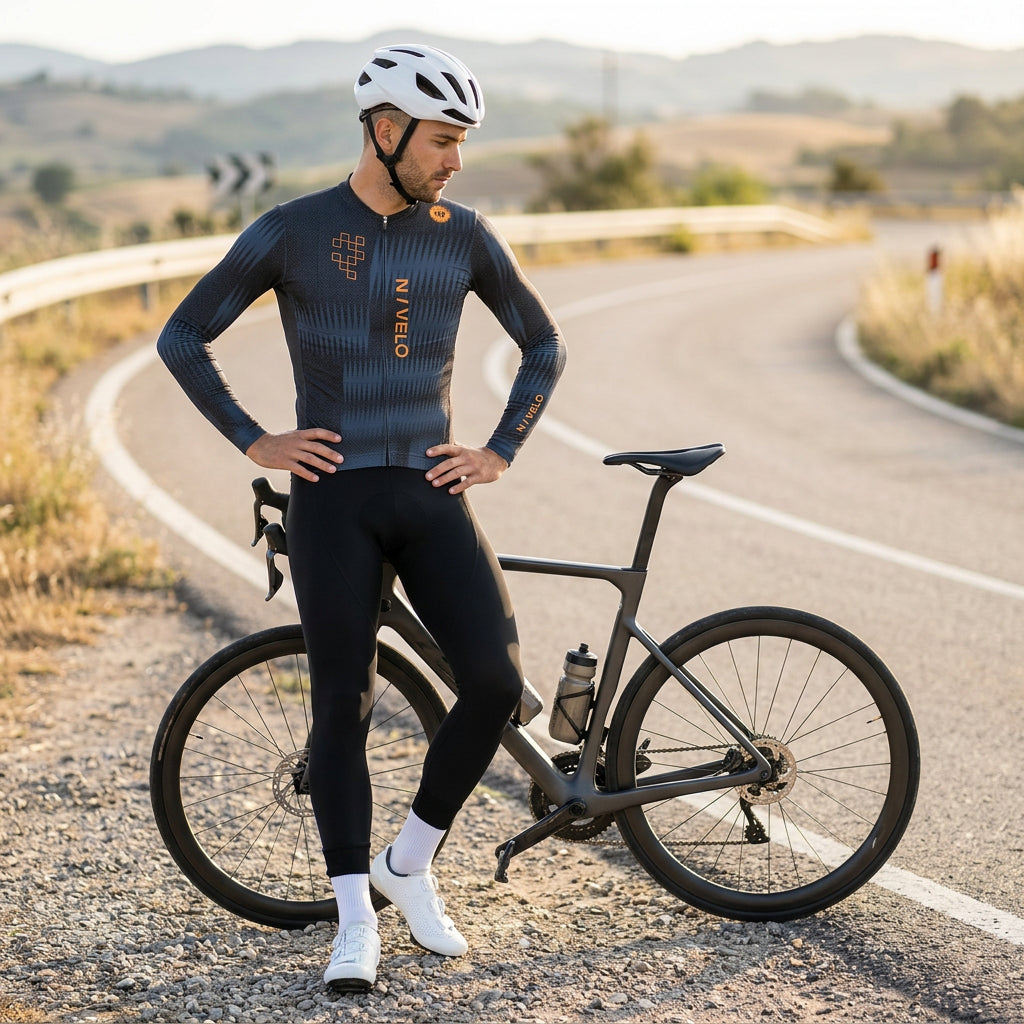 Rush Cobalt Jersey – Cycling Long Sleeve Race Fit