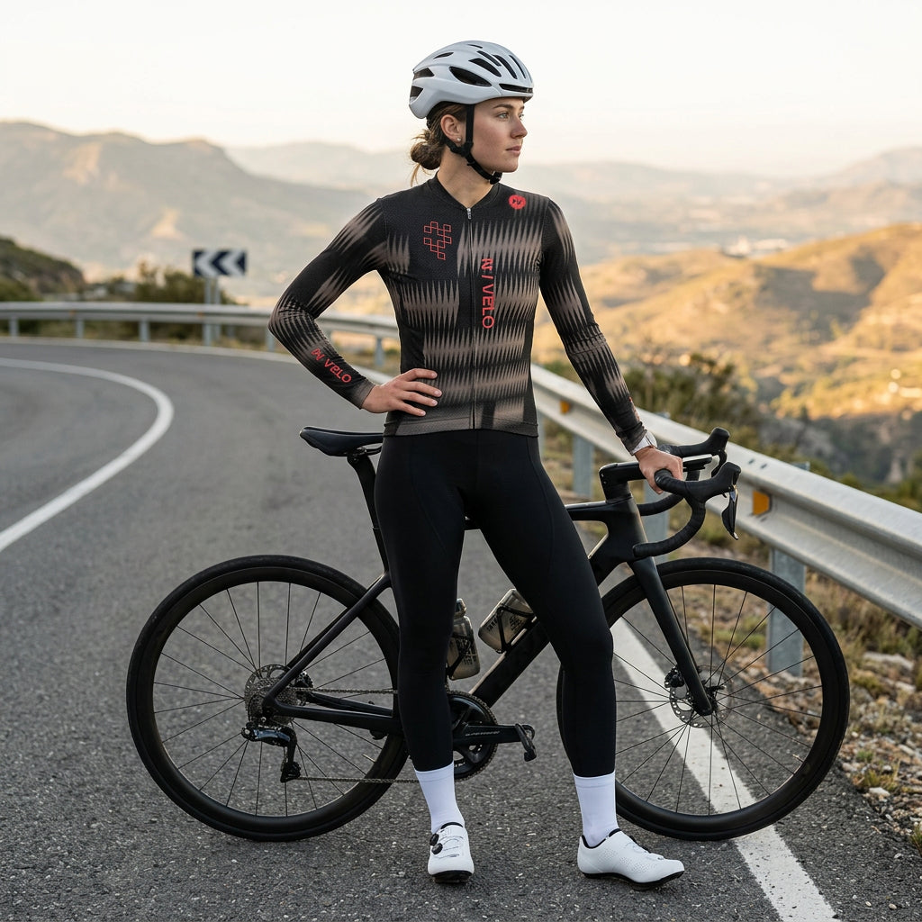 Rush Coral Jersey – Cycling Long Sleeve Race Fit
