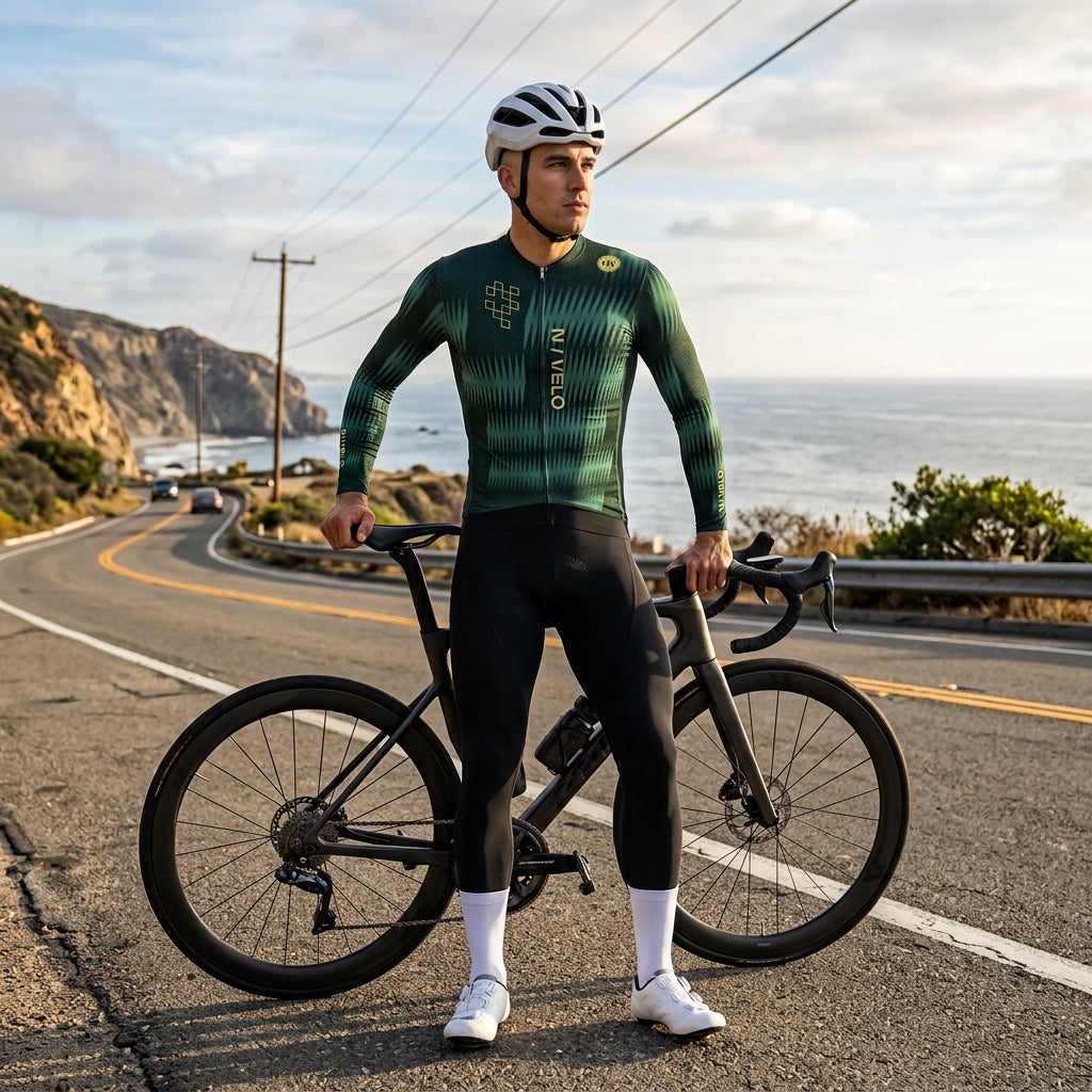Rush Pine Jersey – Cycling Long Sleeve Race Fit