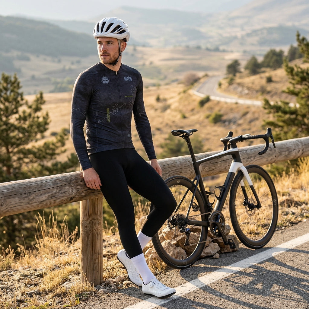 Summit Slate Jersey – Cycling Long Sleeve Race Fit