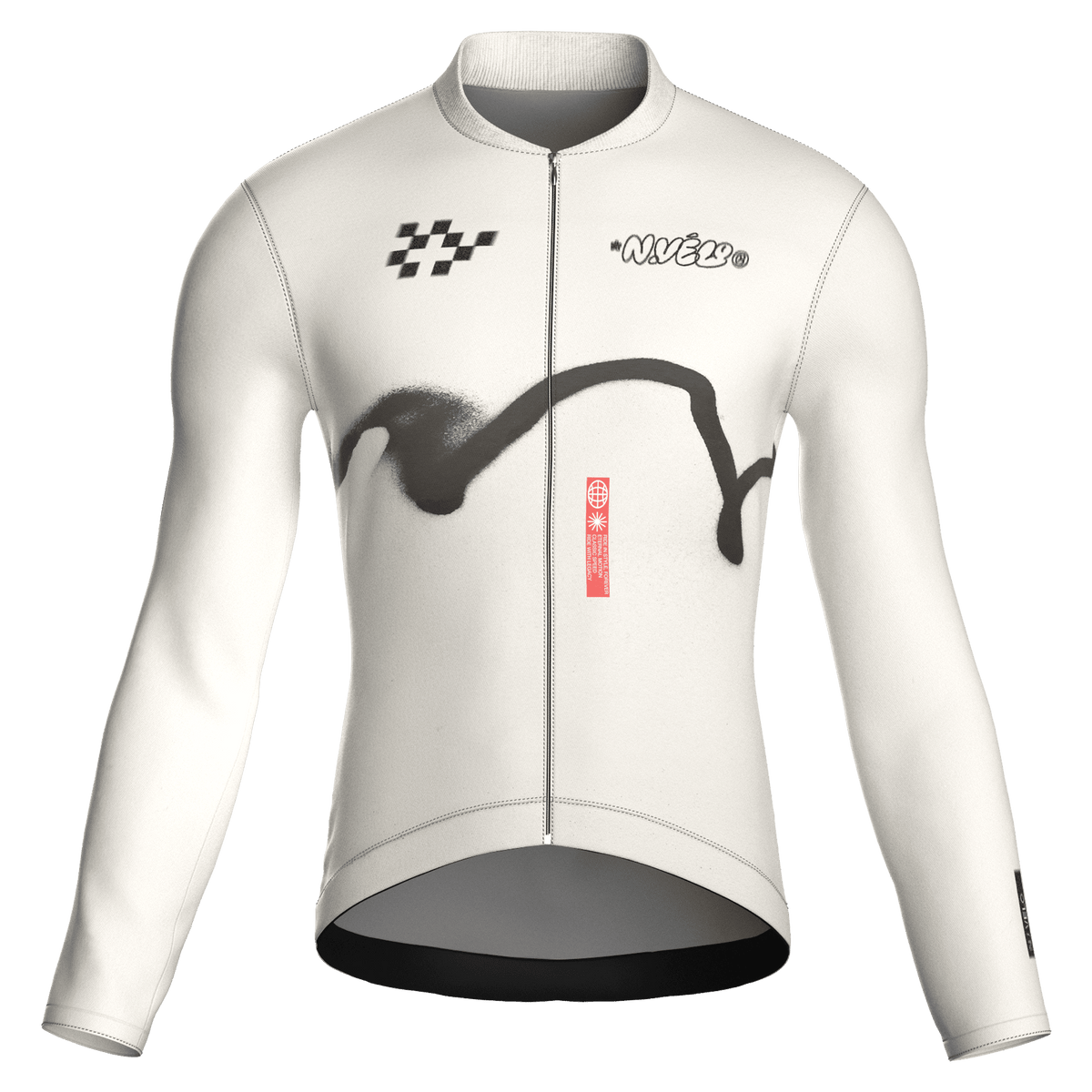 Haze Chalk Jersey – Cycling Long Sleeve Race Fit