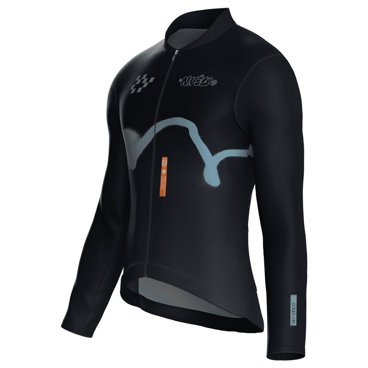 Haze Ink Jersey – Cycling Long Sleeve Race Fit