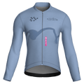 Haze Denim Jersey – Cycling Long Sleeve Race Fit