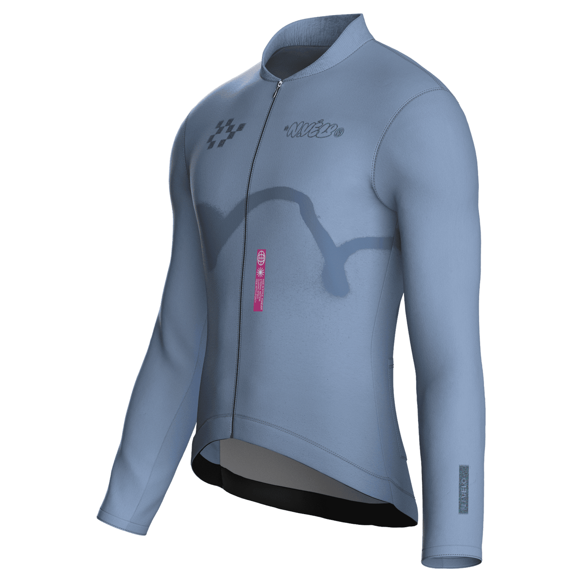 Haze Denim Jersey – Cycling Long Sleeve Race Fit