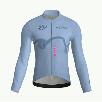 Haze Denim Jersey – Cycling Long Sleeve Race Fit