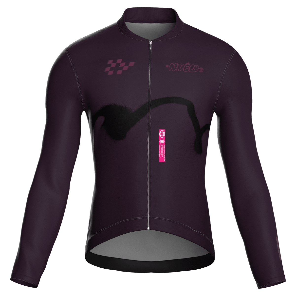 Haze Mulberry Jersey – Cycling Long Sleeve Race Fit