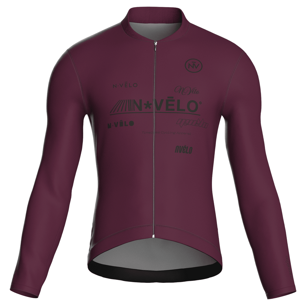 Element Burgundy Long Sleeve Jersey | Nomad Vélo