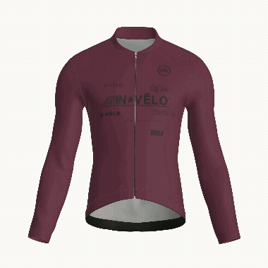 Element Burgundy Long Sleeve Jersey | Nomad Vélo