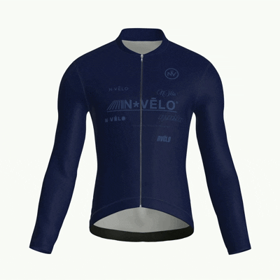 Element Dark Blue Long Sleeve Jersey | Nomad Vélo